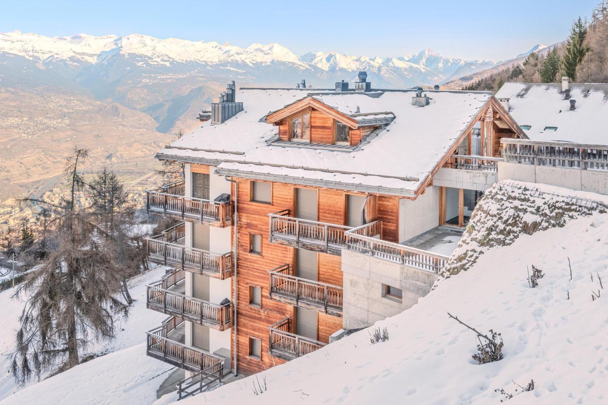 Ski Paradise Mountain & Luxe Apartments Veysonnaz Exteriör bild